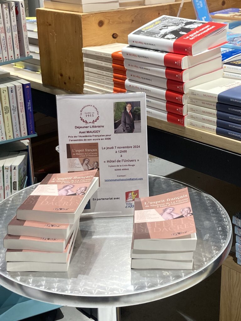 La grande librairie d'Arras avec le livre d'Axel Maugey